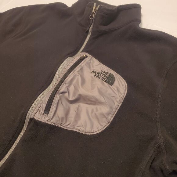 The North Face Teddy Fleece Jacket Mens Size XL Black Full Zip Outdoor Hiking - Picture 2 of 8